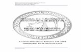DIRECCIÓN GENERAL DE HIDROCARBUROS - … · Manual de Funciones y Descripción de Puestos Dirección General de Hidrocarburos Ministerio de Energia y Minas Guatemala, abril 2008