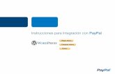 Instrucciones para Integración con PayPal · Instrucciones para Integración con PayPal | Wordpress 3 Paso 2: Oprima el botón “Add New” Oprima el botón de “Add New” en