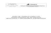 ROPA DE TRABAJO PARA LOS TRABAJADORES DE …legismex.mty.itesm.mx/normas/pemex/nrf-006-pemex-2002.pdf · 7 simbolos y abreviaturas 10 8 especificaciones generales para la confecciÓn