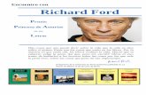 Encuentro con Richard Ford - Con aroma a café · Se ha querido ver en Frank Bascombe el álter ego de Ford y considerar que las historias que protagoniza son autobiográficas: como