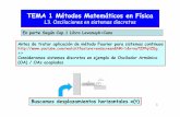 TEMA 1 Métodos Matemáticos en Física - uam.es · TEMA 1 Métodos Matemáticos en Física L3. Oscilaciones en sistemas discretos Usaremos un método matemático ( llamado de variación