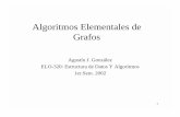 Algoritmos Elementales de Grafos - Inicioprofesores.elo.utfsm.cl/~agv/elo320/01and02/graphAngorithms/... · Algoritmos Elementales de Grafos ... • Las dos representaciones más