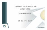 Gestión Ambiental en Empresas - cegesti.org Ambiental... · • Certificada ISO 9002-ISO 14001 (abril de 1999) ... Integración de Seguridad, Ambiente y Calidad en un Sistema SAC