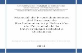 Manual de Procedimientos del Proceso de Reclutamiento y Selección de Personal de …€¦ ·  · 2017-07-20Manual de Procedimientos de Reclutamiento y Selección de Personal de
