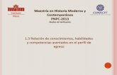 Maestría en Historia Moderna y Contemporánea PNPC-2013 ·  · 2015-11-061 Teoría de la Historia Maestría en Historia Moderna y Contemporánea Instituto de Investigaciones Dr.