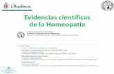 Evidencias científicas de la Homeopatía - academia.cat · Ley 29/2006, DE GARANTÍAS Y USO RACIONAL DE LOS MEDICAMENTOS Y ... •Antibióticos, Psicotrópicos, AINEs •Sin pérdida