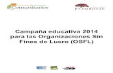 Campaña educativa 2014 para las Organizaciones Sin Fines ...asesoresfinancierospr.org/documentos/charlaff/Presentacion.pdf · Campaña educativa 2014 para las Organizaciones Sin