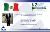 Importancia de las Normas en un Sistema de Gestión de … · ISO 50001- EN EL MUNDO País Empresas certificadas ... 2 Países en proceso de incorporarse Honduras y ... EMPRESAS CERTIFICADAS