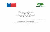 Monografía de MAQUI Aristotelia chilensis (Mol.) Stuntz€¦ ·  · 2017-04-16mico mercado, principalmente de exportación que sobrepasa en la actualidad los 70 millones de US$.