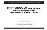 APISONADOR MODELO MT74-F - multiquip.com —manual de operaciÓn y partes — rev. #9 (02/24/05) — pagina 3 como conseguir a yuda por favor cuando llame tenga a la mano el modelo