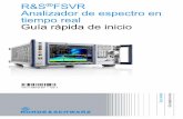 R&S FSVR Analizador de espectro en tiempo real Guía …cdn.rohde-schwarz.com/pws/.../dl_manuals/.../FSVR_QuickStart_es.pdfEste manual describe los siguientes ... (p. ej. Instrucciones