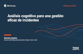Análisis cognitivo para una gestión eficaz de incidentes€¦ · incidentes con QRadarAdvisorwithWatson … Análisis y evaluación de Impacto Respuesta Selección Priorización