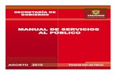 MANUAL DE SERVICIOS AL PÚBLICOsegobver.gob.mx/secretaria/sispdf/manuales/... ·  · 2010-11-19Solicitud de apoyo para diseæo y emisión de ... mediante la Unidad Administrativa