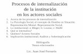 Procesos de internalización de la institución en los ...uep157.com/biblioteca/3/Operacion_Psicosocial_I_y_II/Procesos_de...Representación Mental. ... estructura social y configuración