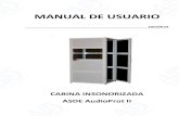 MANUAL DE USUARIO - General ASDE SA | Diseño ...€¦ · Manual de usuario – Cabina ... piso alto, podría transportarla en un ascensor ya que la cabina, ... la cabina dispone