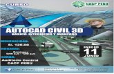 cacperu.com · El AutoCad Civil 3D es una herramienta de diseño y cálculo muy útil en el desarrollo de diseño de sitio, diseño urbanístico, carreteras, movimiento de tierras,