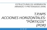 T.P.Nº5 ACCIONES HORIZONTALES: “PÓRTICOS” … POR...444 –POR –2017 3. Análisis estructural Método de Bowmann Método del factor Método de Muto Fórmulas de Wilbur MÉTODOS