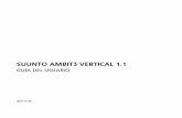 SUUNTO AMBIT3 VERTICAL 1€¦ ·  · 2016-12-28ejercicio, Suunto Ambit3 Vertical monitoriza tu actividad general, tanto ejercicio como actividad diaria. La monitorización de actividad