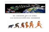 EL ORIGEN DE LA VIDA Y LA EVOLUCIÓN DEL HOMBRE ·  EL ORIGEN. LA PREHISTORIA EL ORIGEN DE LA VIDA Y LA EVOLUCIÓN DEL HOMBRE