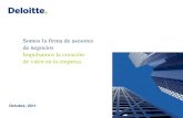 Somos la firma de asesores de negocios ... - deloitte.com.mxes-mx)Presentacion_Deloitte.pdf · •Enterprise Value Map®. Representación ... Deloitte México cuenta con el mayor