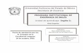 Universidad Autónoma del Estado de México Secretaria …politicas.uaemex.mx/programas1/cp/nucleobasico/complementarias/c1.pdfparámetros de ALTE II, al nivel umbral del Consejo Europeo