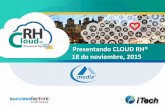 Presentando CLOUD RH® 18 de noviembre, 2015 · Cloud HR s On-se s Hybrid HCM Nómina Talent Management Workforce Planning and ... o Atracción de Talento, asigna en SAP el tipo de