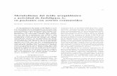 Metabolismo del ácido araquidónico y actividad de ... correlación positiva entre el índice modi-ficado de actividad reumatoidea y la producción de LTB4 y la actividad de FLA2;