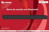 Barra de sonido con Bluetooth - steren.com.mx · E S P 2 Barra de sonido con Bluetooth BSD-100 Gracias por la compra de este producto Steren. Este manual contiene todas las …