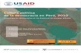 CULTURA - vanderbilt.edu · CULTURA POLÍTICA DE LA DEMOCRACIA EN PERÚ, 2010 CONSOLIDACIÓN DEMOCRÁTICA EN LAS AMÉRICAS EN TIEMPOS DIFÍCILES Julio F. Carrión Patricia Zárate