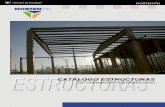 CATÁLOGO ESTRUCTURAS - Portal de Arquitectura ... · como para vigas de apoyo de forjados -4- ... grandes espacios ... de las luces y cargas de cubierta a soportar, pudiendo