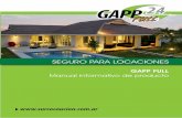 Manual informativo de producto - - GappFullcaucionalquiler.com.ar/pdfs/MANUAL-INFORMATIVO-GAPP-FULL.pdfManual informativo de producto Introducción Capítulo Primero Seguro de Caución