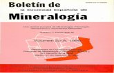la sociedad Española de Mineralogía - ehu.eus · Tendencias en la evolución cristaloquímica de la esmectita en la alteración de una ... (visible-infrarrojo cercano) ... on the