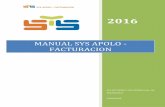 MANUAL SYS APOLO - FACTURACIONsoftwareysoluciones.net/manuales/sys-apolo/manual-de-facturacion.… · sys apolo –facturacion 2016 sys software y soluciones ltda. nit 900107246-0