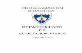 PROGRAMACIÓN DIDÁCTICA - · PDF fileDepartamento de Educación Física – Programación Didáctica - 5 - PROGRAMACIÓN DIDÁCTICA DE DEPARTAMENTO 1. COMPONENTES DEL DEPARTAMENTO