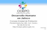 Desarrollo Humano en Jalisco - iieg.gob.mx · • El índice de desarrollo humano ... • Noruega ocupaba el primer lugar a nivel mundial con un ... Para 2008 había 221,321 personas