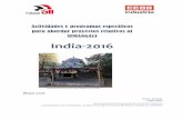 Actividades y programas específicos para abordar …€¦ · India-2016 Templo situado en ... como Coordinador General del AMG, ... Kaushik, responsable del departamento en la India