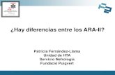 ¿Hay diferencias entre los ARA-II? - schta.cat Fernandez... · Benson SC, Hypertension 43, ... 2011 Existen diferencias en la estructura química, la ... es muy efectiva bajando