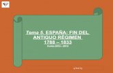 Tema 5. ESPAÑA: FIN DEL ANTIGUO RÉGIMEN 1788 – 1833 · del Prado .280 x 336 cm. Oleo sobre lienzo Carlos María Isidro, el ... ocupación de España por las tropas napoleónicas