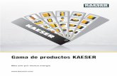 Gama de productos KAESERar.kaeser.com/Images/LIEFERPRAR-tcm68-9128.pdf · con secador refrigerativo ... de bajo consumo ... (Análisis de la Demanda de Aire) y KESS 4.0 (KAESER ENERGY
