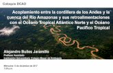 Acoplamiento entre la cordillera de los Andes y la cuenca ... · Acoplamiento entre la cordillera de los Andes y la cuenca del Río Amazonas y sus retroalimentaciones ... especialmente