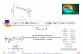 Ejemplo de Diseño: Single Seat Aerobatic Tema 8 - Área de …aero.us.es/adesign/Slides/Temas/Tema_19 - Ejemplo.pdf · 2015-06-18 · Perfil: NACA 63 2015 (perfil de punta) ... Dicha