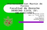 Universidad San Martín de Porres Facultad de Derecho DERECHO CIVIL IV: OBLIGACIONES · PPT file · Web view2015-02-27 · ... obligaciones obligaciones de objeto plural o compuesto