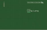 PIANO Lang Lang - Teatro Colónteatrocolon.org.ar/sites/default/files/Programa Lang Lang Abono... · PIANO FOTO: YANN ORHAN Si hay una palabra que defina a Lang Lang, ... los dibujos