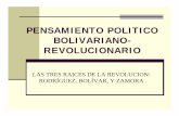PENSAMIENTO POLITICO BOLIVARIANO- … · las tres raices de la revolucion: rodrÍguez, bolÍvar, y zamora ... norte, que más bien es ... democracia participativa