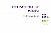 ESTRATEGIA DE RIEGO - : :: prokambium … de un buen riego Reponer a la planta el agua requerida para su desarrollo con el fin de maximizar su producción y obtener un producto de