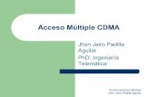 Acceso Múltiple CDMA - Página Principal de Jhon Jairo ...jpadilla.docentes.upbbga.edu.co/moviles/11 Acceso Multiple CDMA.pdf · Comunicaciones Móviles Jhon Jairo Padilla Aguilar