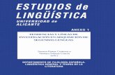 ESTUDIOS de LINGÜÍSTICA - RUA: Principal · educativo en el uso de la lengua oral y de la lengua de sig- ... Uno de los factores más importantes que ... en diferentes aspectos