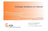 Consejo Genético en Cáncer - academia.cat€¦ · (p.e. Colon) zOcurre en tejidos no germinales zNo Heredable Mutaciones germinales. Biological Basis of Cancer Predisposition. Key