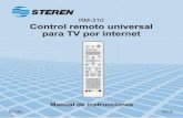 PARA TV POR ITERET - steren.com.mx · 3 RM-310 Gracias por la compra de este producto Steren. Este manual contiene todas las indicaciones necesarias para manejar su nuevo Control
