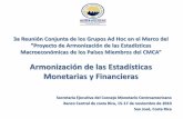 Armonización de las Estadísticas Monetarias y Financieras REU… · de las partidas entre las cuentas fiscales y del sector externo, con el sector monetario. ... de las estadísticas